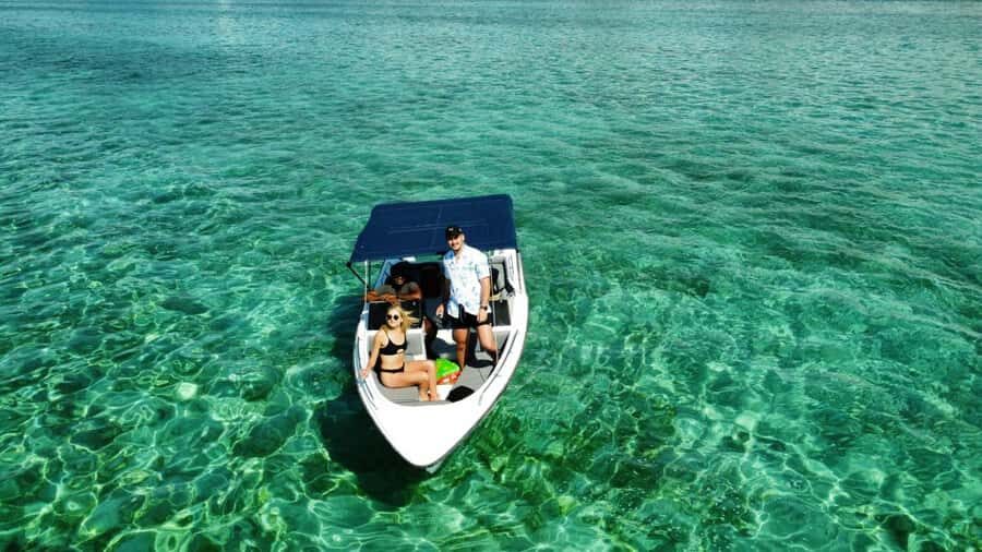 Mauritius 5 Islands Hopping Tours - PRIVATE BOAT - Your boat ride: sun cover, speed, and why private matters here