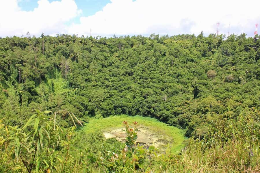 Private Southwest Tour with Local Lunch & Entrance Fees - Trou aux Cerfs: standing on the crater rim